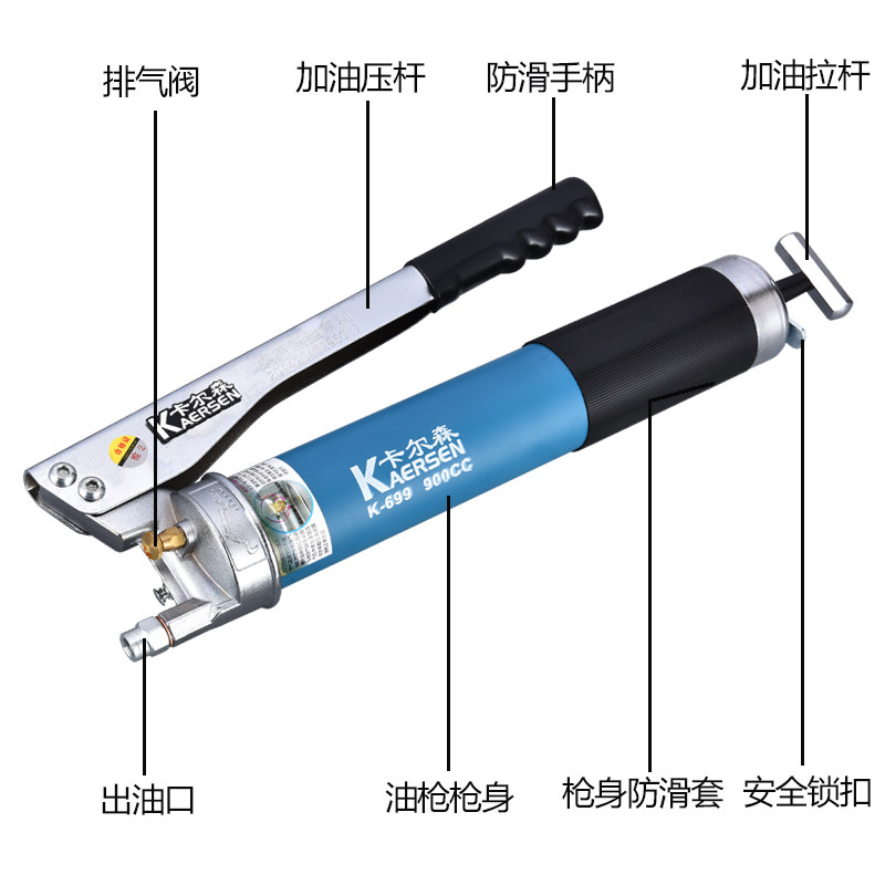 手动手压工具透明单杆齿轮黄油牛油可视枪吸油压油盘挖掘机注油器