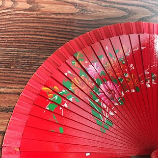 西班牙舞蹈表演扇子女扇古风集体跳舞道具折扇易开合夏扇一把包邮
