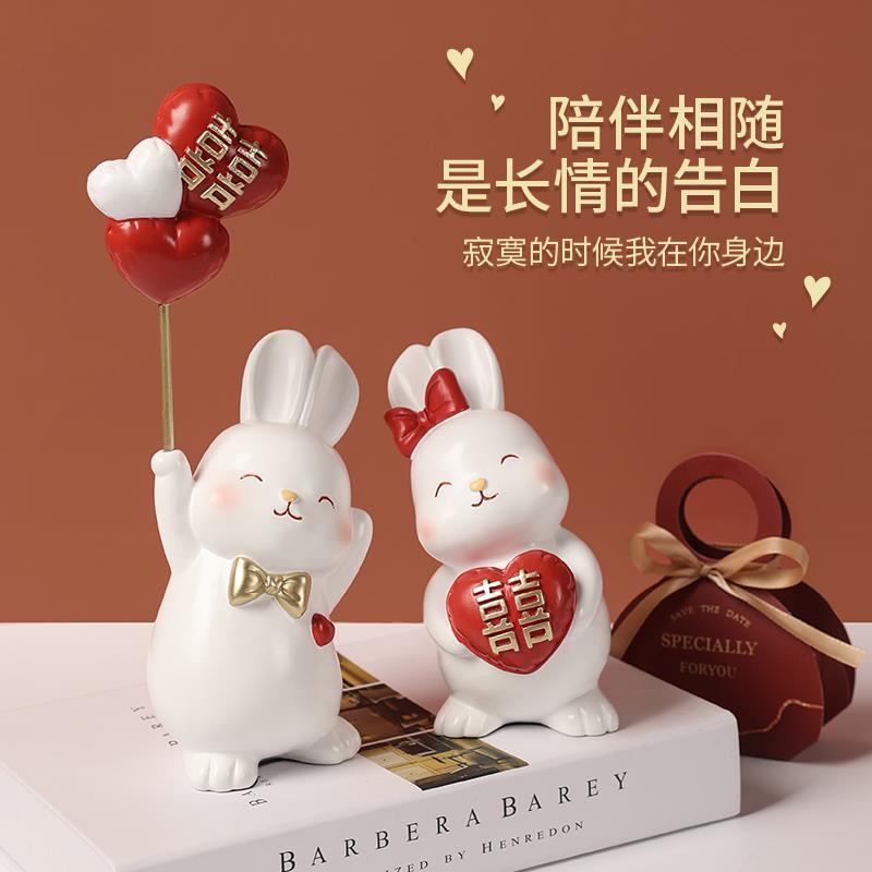 新婚结婚礼物创意情侣摆件送新娘闺蜜实用纪念日送礼订婚房装饰品
