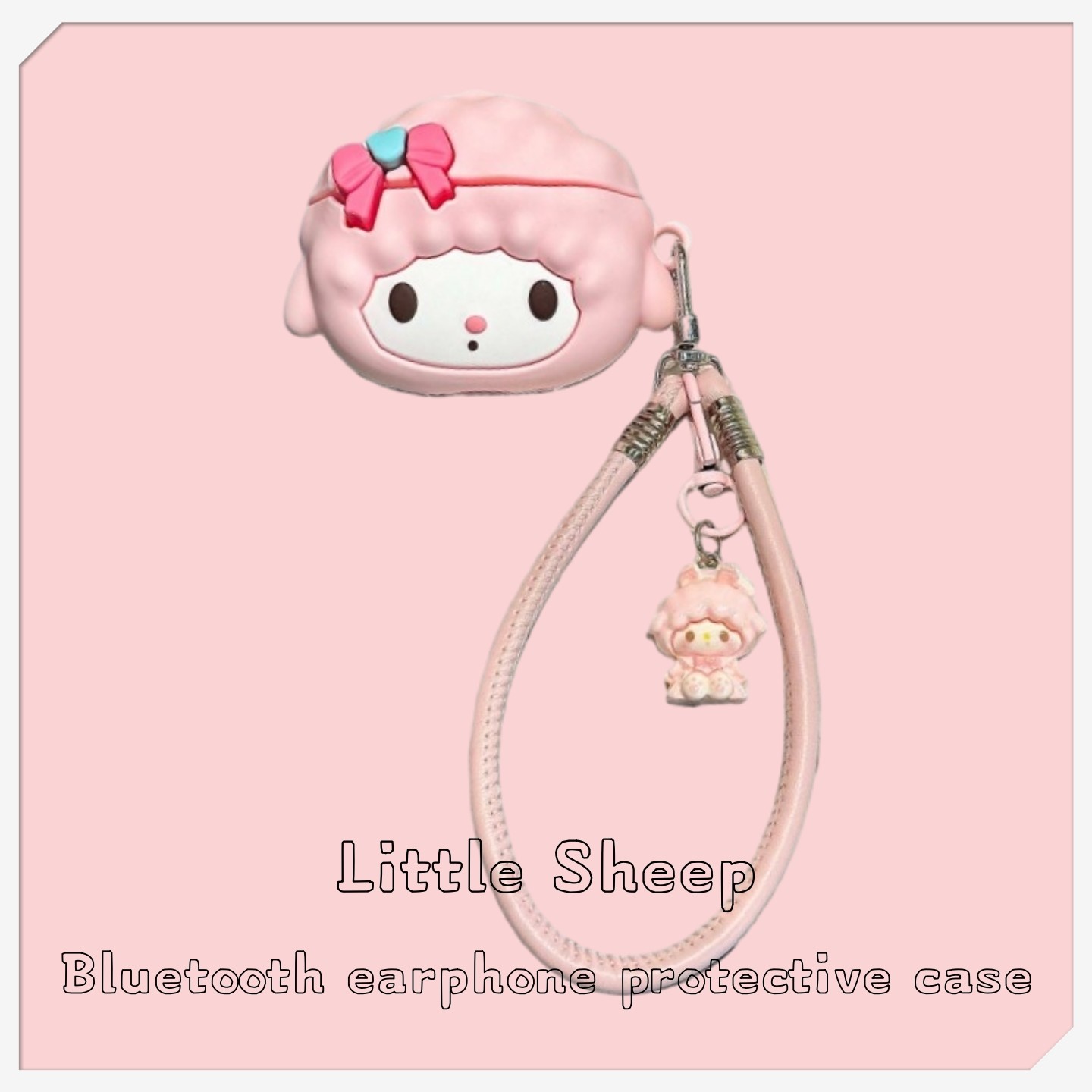 卡通小羊美乐蒂适用于vivo tws A4蓝牙耳机保护套萌系IQOOtws Air3Pro硅胶3E/3i可爱TWS5创意A3粉色系少女心