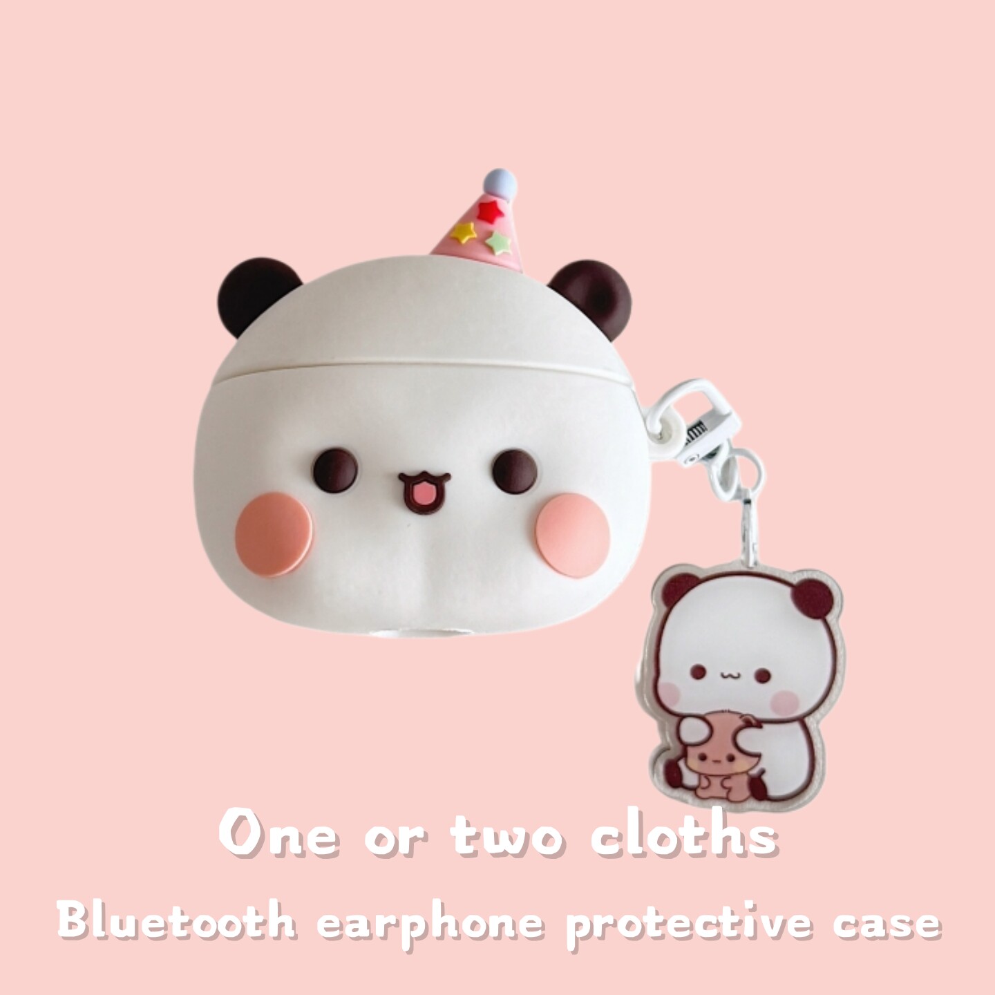 萌系立体一二布布适用于苹果AirPods4代蓝牙耳机保护套硅胶新款苹果Pro3耳机壳少女心卡通Pro2代小熊软壳可爱