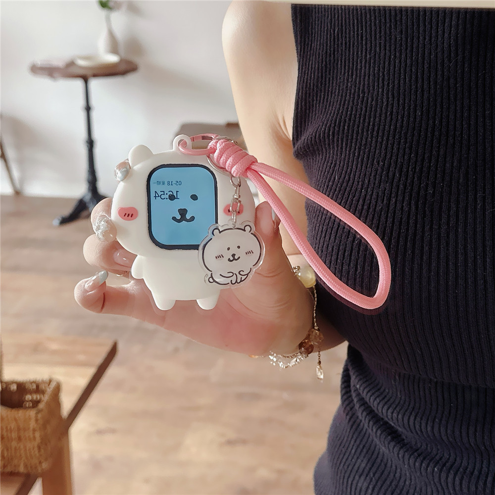 立体腮红自嘲熊适用于苹果S11保护套456可爱Apple iwatchSE2女789
