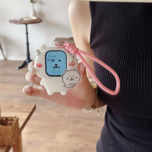 立体腮红自嘲熊适用于苹果S11保护套456可爱Apple iwatchSE2女789