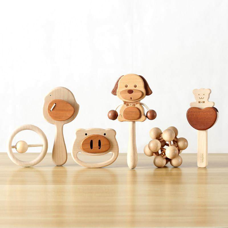小狗拨浪鼓0-6-12个月婴儿手摇铃摇鼓木质可啃咬宝宝礼物,玩具/童车/益智/积木/模型,拨浪鼓,淘宝优惠券,粉丝福利购,淘宝优惠卷