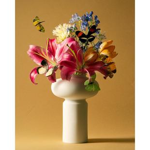 「SoftServe柔软供应」DonutTall甜甜圈大号陶瓷插花客厅简约花瓶