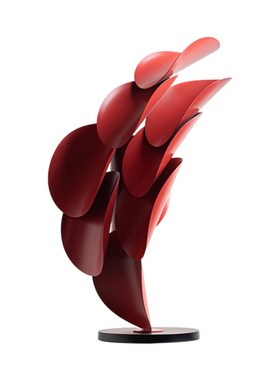 Dnnni抽象金属艺术叶子层叠摆件雕塑软装台面样板间售楼处玄关柜