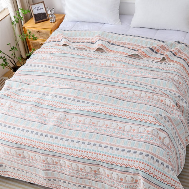 母婴A类6层纱布软席床单榻榻米大床盖拼接床纱布婴儿床单机洗