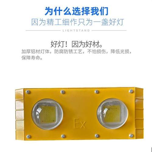 led防爆灯低压36V220V户外台车隧道灯工地厂房冷库防水地铁投光灯