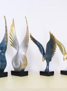 老鹰大鹏展翅欧式创意家居摆件现代简约客厅办公室装饰品书房摆设