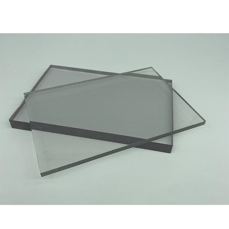 pc耐力板透明实心板遮阳钢结构采光透明雨棚pc板聚碳酸酯板