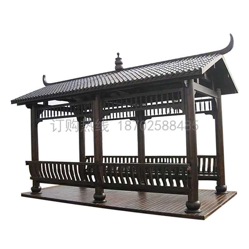 艺术拆装防腐木古建长廊户外庭院回廊木制凉亭走廊新廊桥