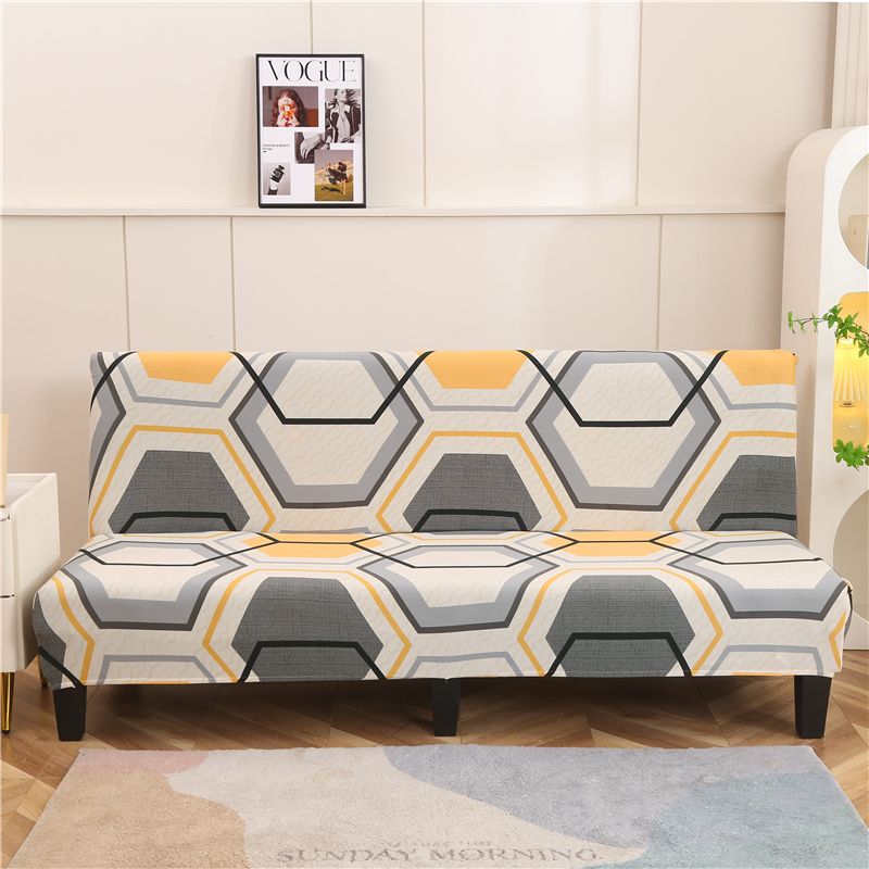 可折叠沙发床套罩无扶手三人简易两用弹力沙发套罩四季通用沙发罩
