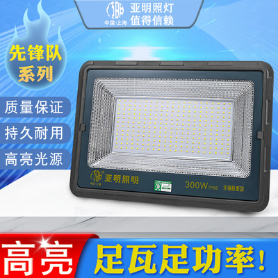 亚明LED探照灯强光户外超亮220v足瓦投光灯大功率工程灯广场厂房