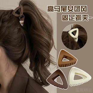 夹子头饰发夹抓夹小号高级感半扎马尾后脑勺夹女发卡发抓假发发箍