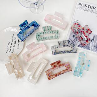 大号亚克力抓夹法式复古发抓发饰后脑勺盘发夹高级感夹假发发箍