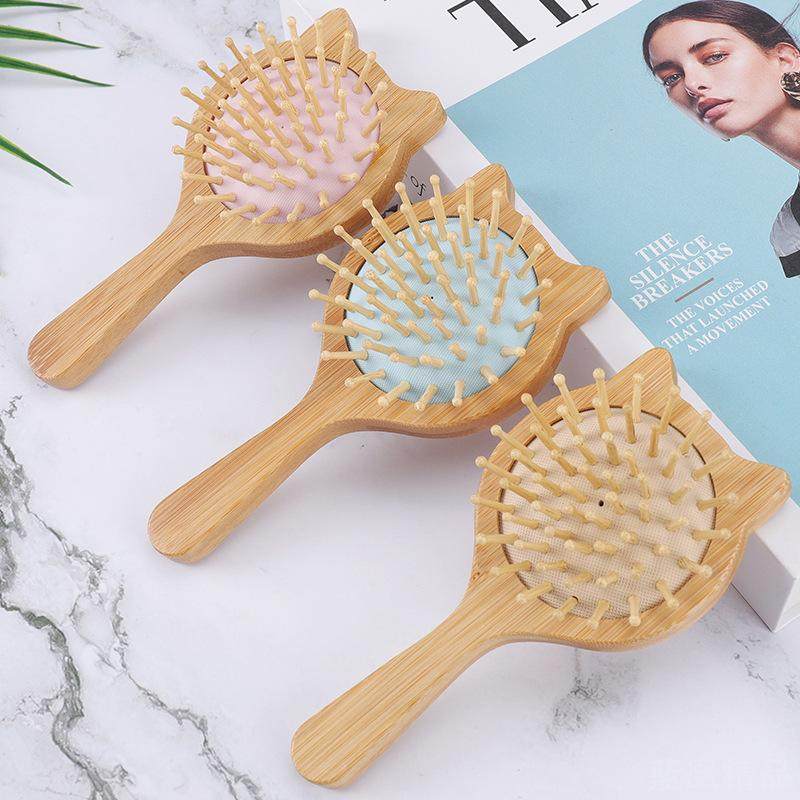 卡通可爱猫咪楠竹气囊按摩梳气垫儿童气垫化妆梳木梳木卷发梳,个人护理/保健/按摩器材,美发/烫发/染发器（梳）,淘宝优惠券,粉丝福利购,淘宝优惠卷