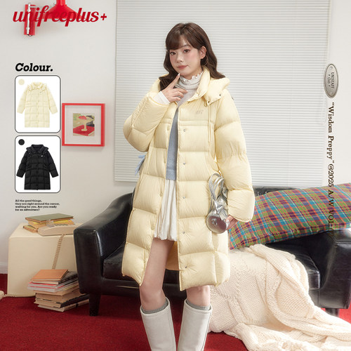 UNIFREEPLUS大码长款羽绒服