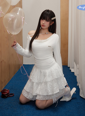 UNIFREEPLUS 1/6上新【柔光滤镜效果·小茉莉裙】大码长袖连衣裙