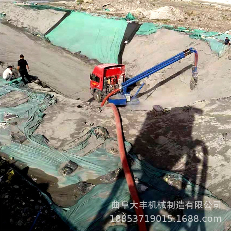 遥控机械臂负压抽料设备干灰石粉倒运自动吸送机环保风力式吸灰机
