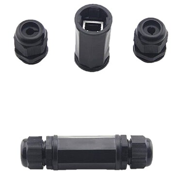 RJ45M22Z直通室内外网络网线对接延长防水连接器 网线接插头