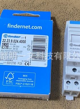 22.23.9.024.4000通用继电器FINDER功率SPST常开,SPST常闭全新