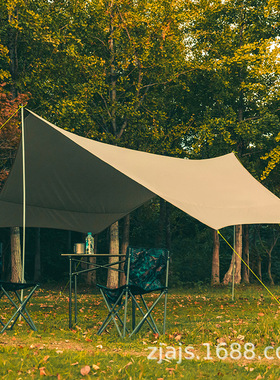 BLUEFIELD蓝色领域 原牧六角天幕 多功能涂银防水天幕凉棚