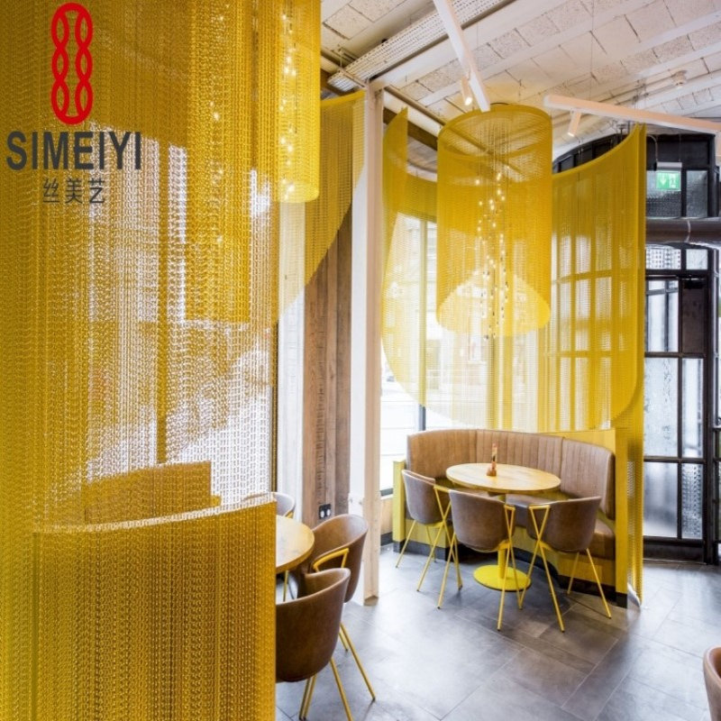 金属垂帘铝质双钩链金属门帘装饰网帘门帘展厅装饰帘吊顶餐厅