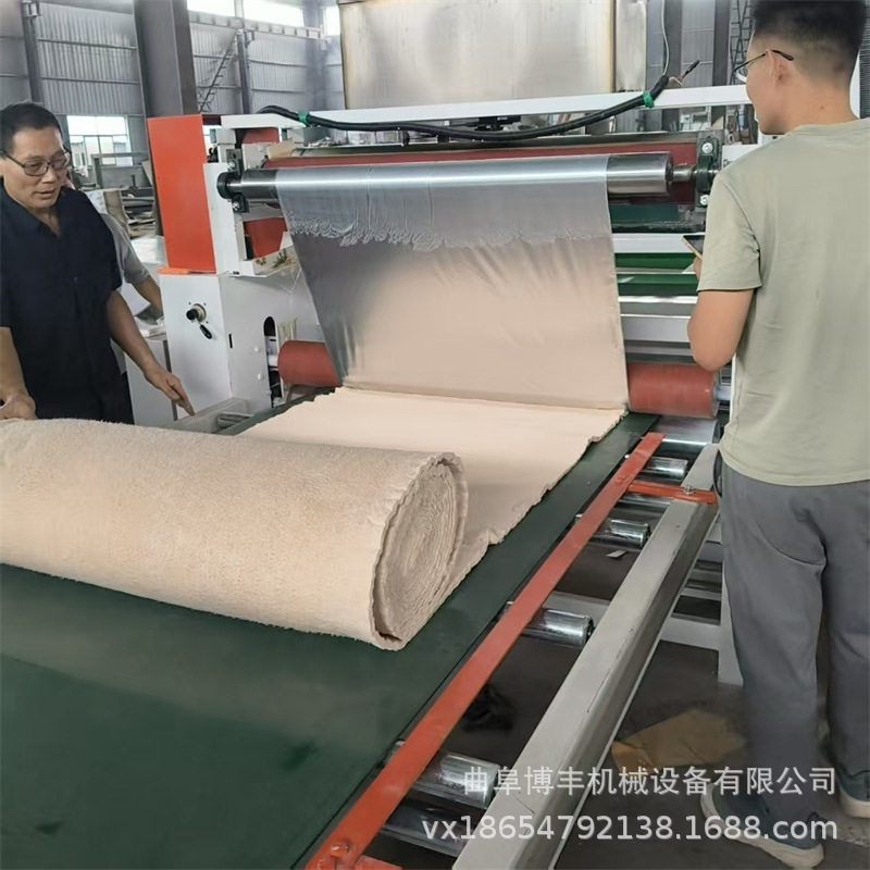 陶瓷纤维保温棉铝箔热熔胶复合机 XPE海绵皮革贴合机 热烫覆膜机