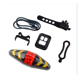 新款自行车转向灯 无线遥控山地车尾灯骑行灯前灯方向警示灯