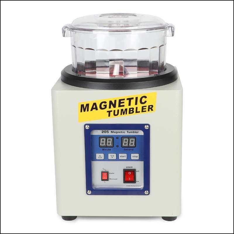 KT-205磁力抛光机 黄银珠宝首饰抛光机 电动研磨机定时自动正反转