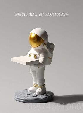 正品简代约现创意太空人太件空公人车载摆家居客厅酒柜办室桌面装