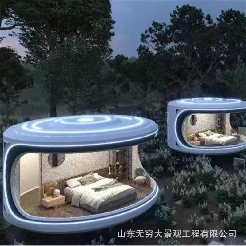 透明阳光房室外景区星空房 钢化玻璃星空房 可移动网红民宿星空屋