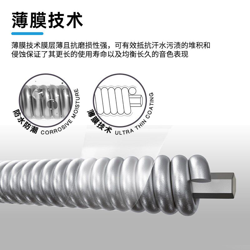达达里奥XSEg电吉他弦镀膜防锈琴弦一套6根套装弦线全套0942 1046