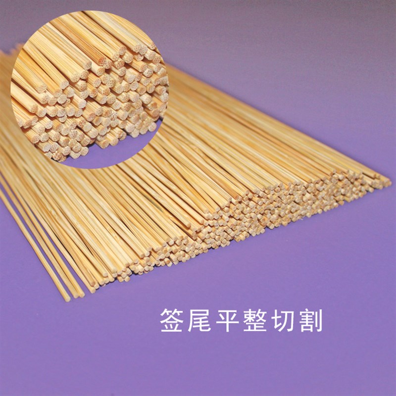 整箱竹签批c2.5mm*25cm烧烤串串香一次性麻辣烫羊肉鸡排小吃签子