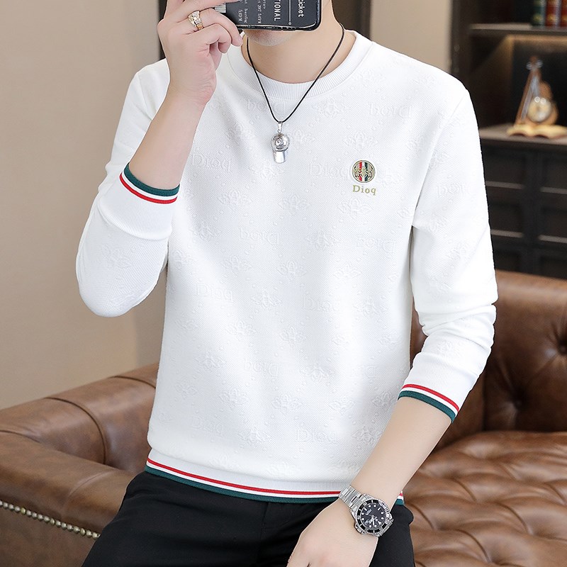 2024新款长袖T恤男秋季男装打B底衫个性秋衣小衫潮流秋装卫衣体恤