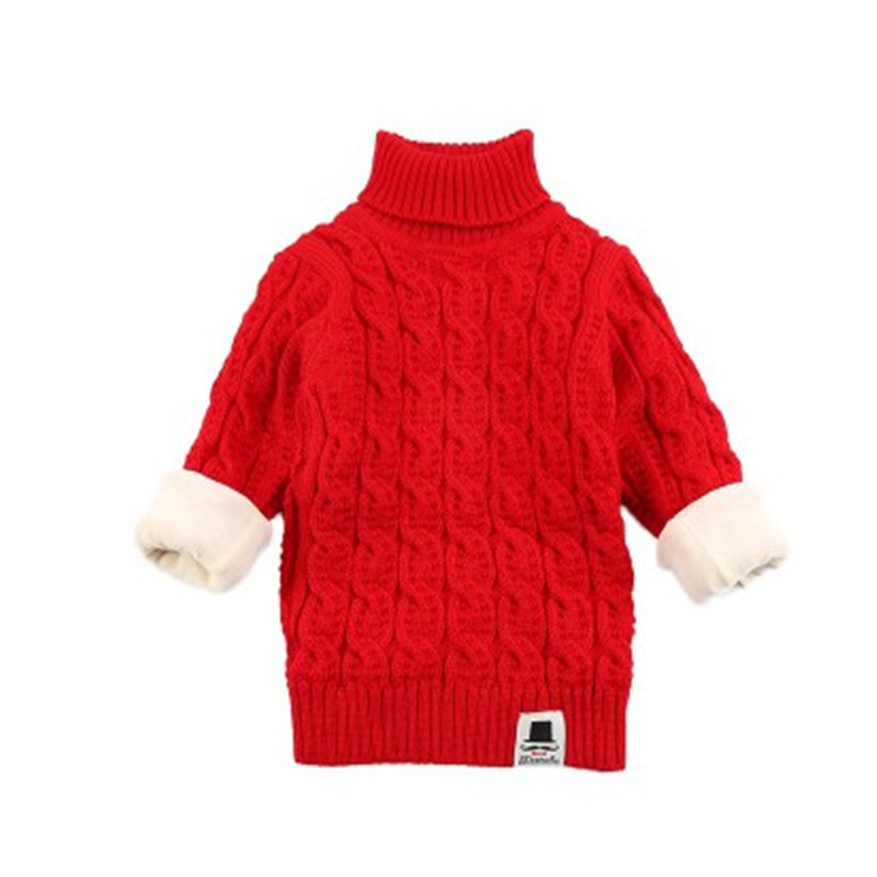 百搭儿童高领毛衣l高领毛线衫男童女童针织衫童装打底衫加厚中大
