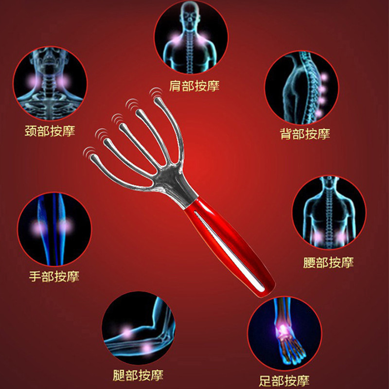 怡康头部按摩器i仪经络梳电动头皮按摩爪神器五爪抓头器爪子按摩