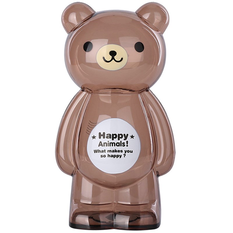 存钱罐儿童男孩透明储蓄罐塑料储钱罐防摔硬币网红V款大号可存可