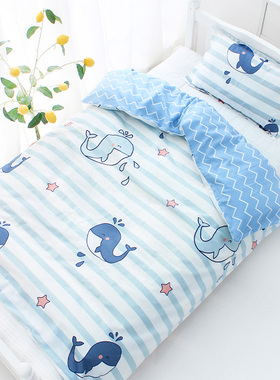 婴儿被套纯棉a类定l制新生儿宝宝被单豆豆绒儿童100x120x150被罩