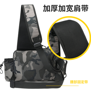 路亚包专用多功能腰包单肩斜跨包防水路亚竿M包户外垂钓装备钓鱼