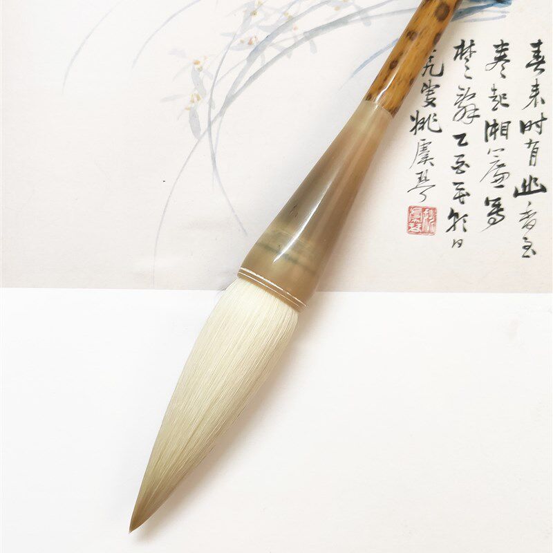 纯羊毫斗笔细嫩光锋大楷大长锋毛笔书法美术用笔抓笔碗笔绘画美术