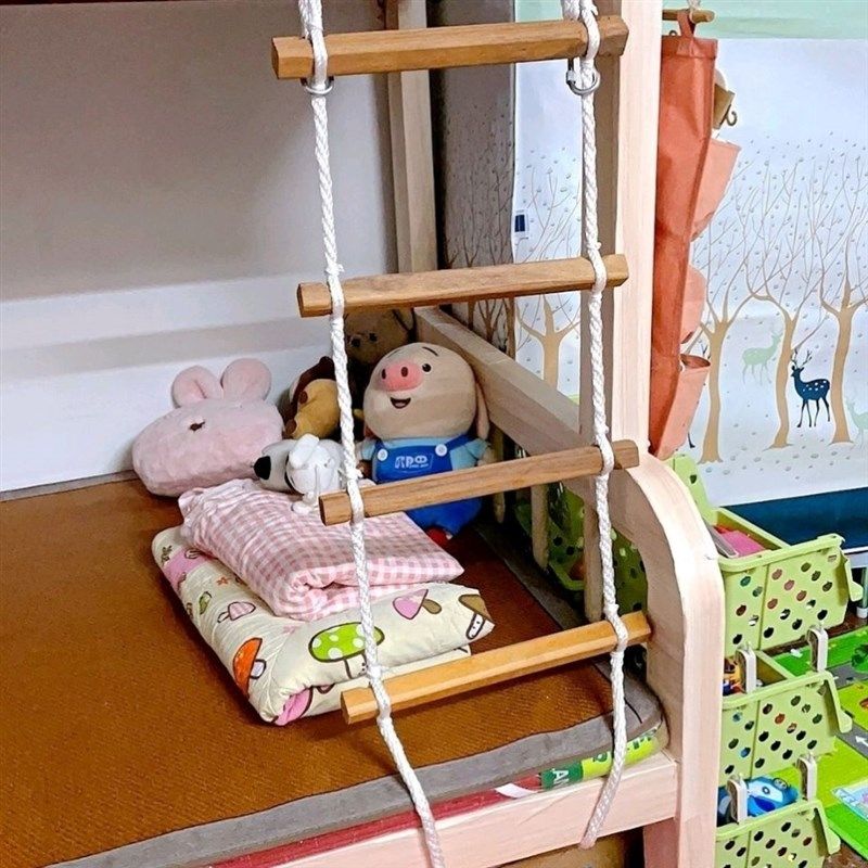 家用上下床梯子宿舍软梯上下铺绳梯子大学生救生车装备攀爬绳梯