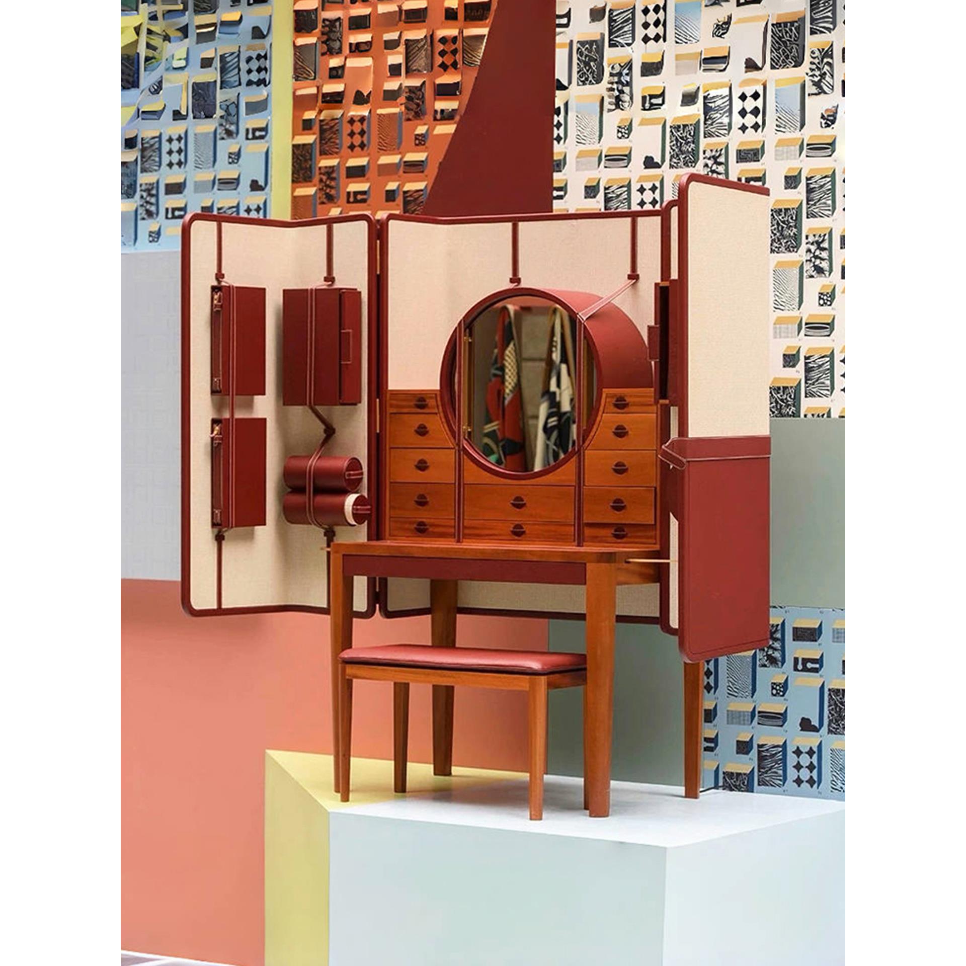 意大利轻奢珠宝柜梳妆台高端设计师现代创意豪华实木存储珠宝柜