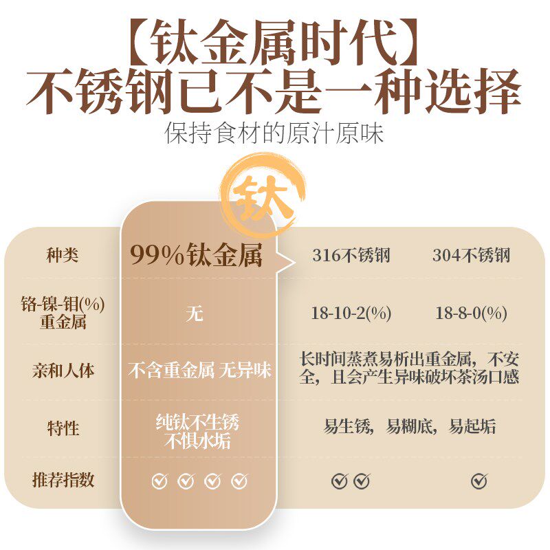 萃礼纯钛蒸汽喷淋式煮茶器萃茶全自动上水家用茶新款多功能养生壶