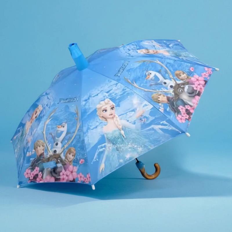 艾莎公主的雨伞冰雪奇缘雨具Elsa女王儿童女童幼儿园小学生长柄伞