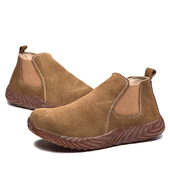 透气轻便防臭钢包头防砸防刺穿一脚蹬电焊老保鞋 焊工劳保鞋 男夏季