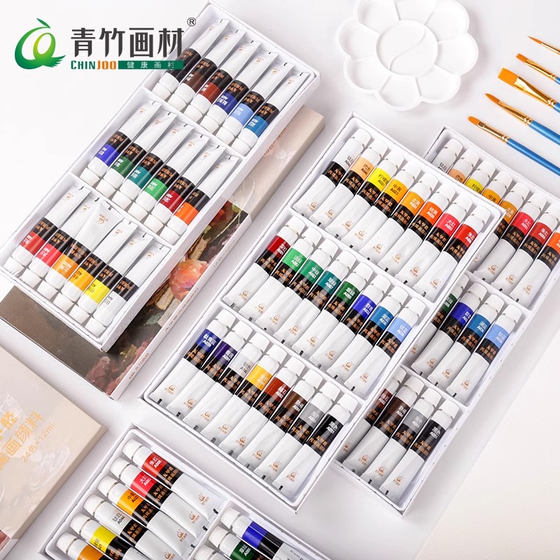 EcoBlossom Refillable Watercolor Paint Set – 12 Vibrant Colors + 2 Bamboo Brushes