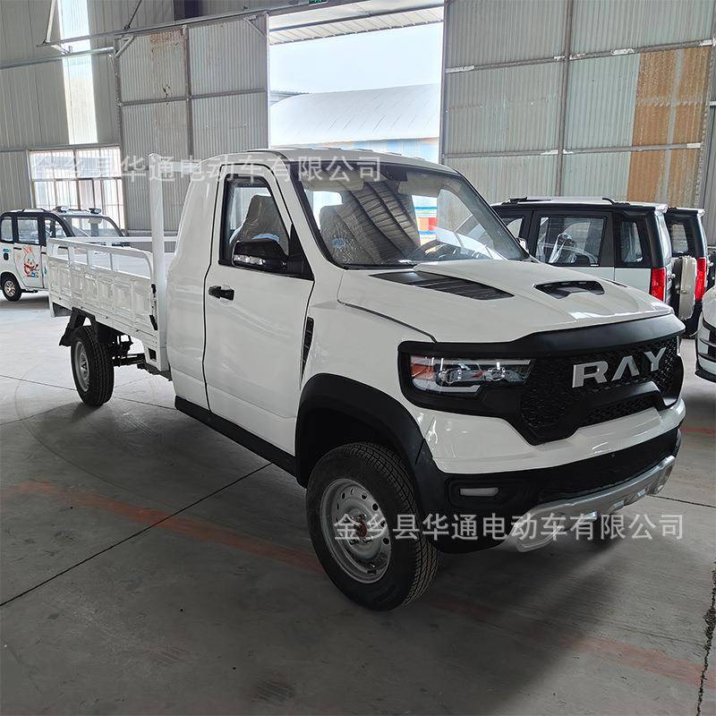 电动皮卡四轮车家用新能源老头乐家用代步车新能源油电两用轿车