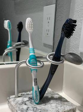 花岗岩牙刷架可ZIF豪访问华存304不锈钢牙刷储架牙浴室桌面刷架