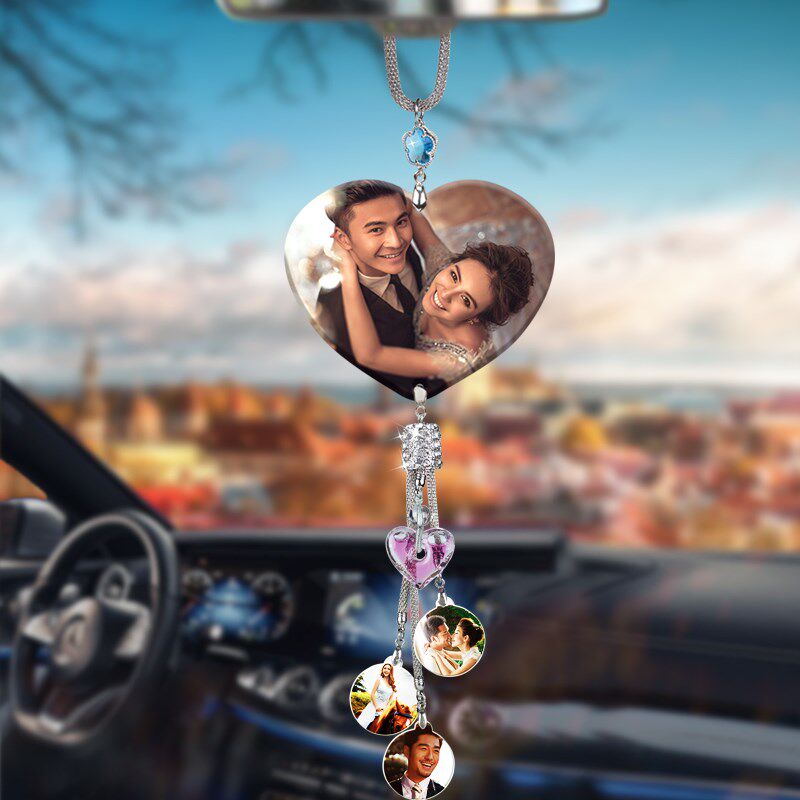 精选2024新款汽车挂件照片定制车上挂饰车载相片车内装饰品摆件高,汽车用品/电子/清洗/改装,车挂,淘宝优惠券,粉丝福利购,淘宝优惠卷